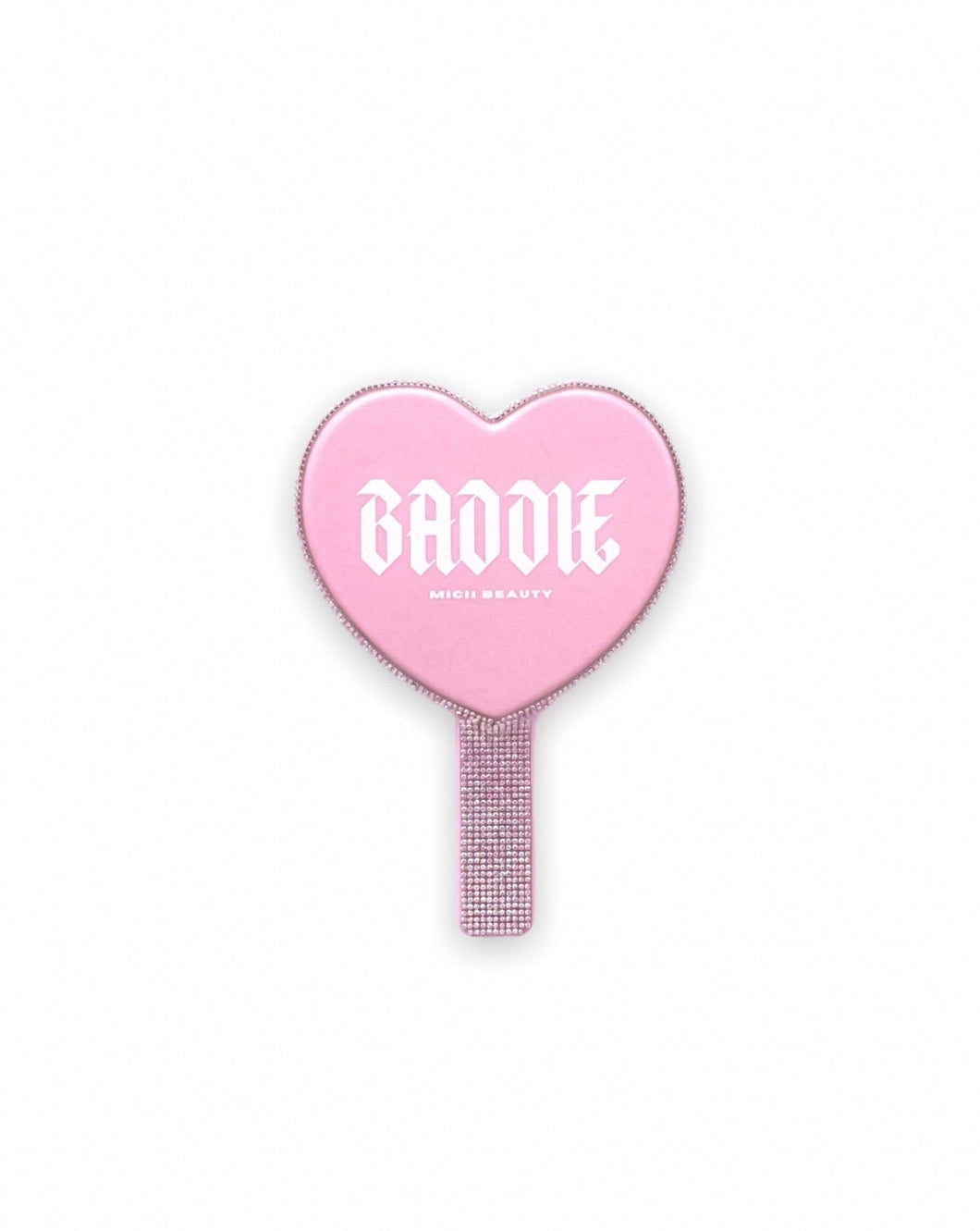 BADDIE HEART MIRROR PINK